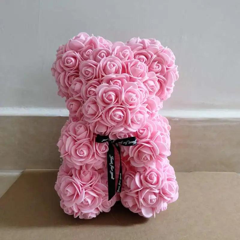 Eternal Rose Bear – Romantic Flower Teddy Gift