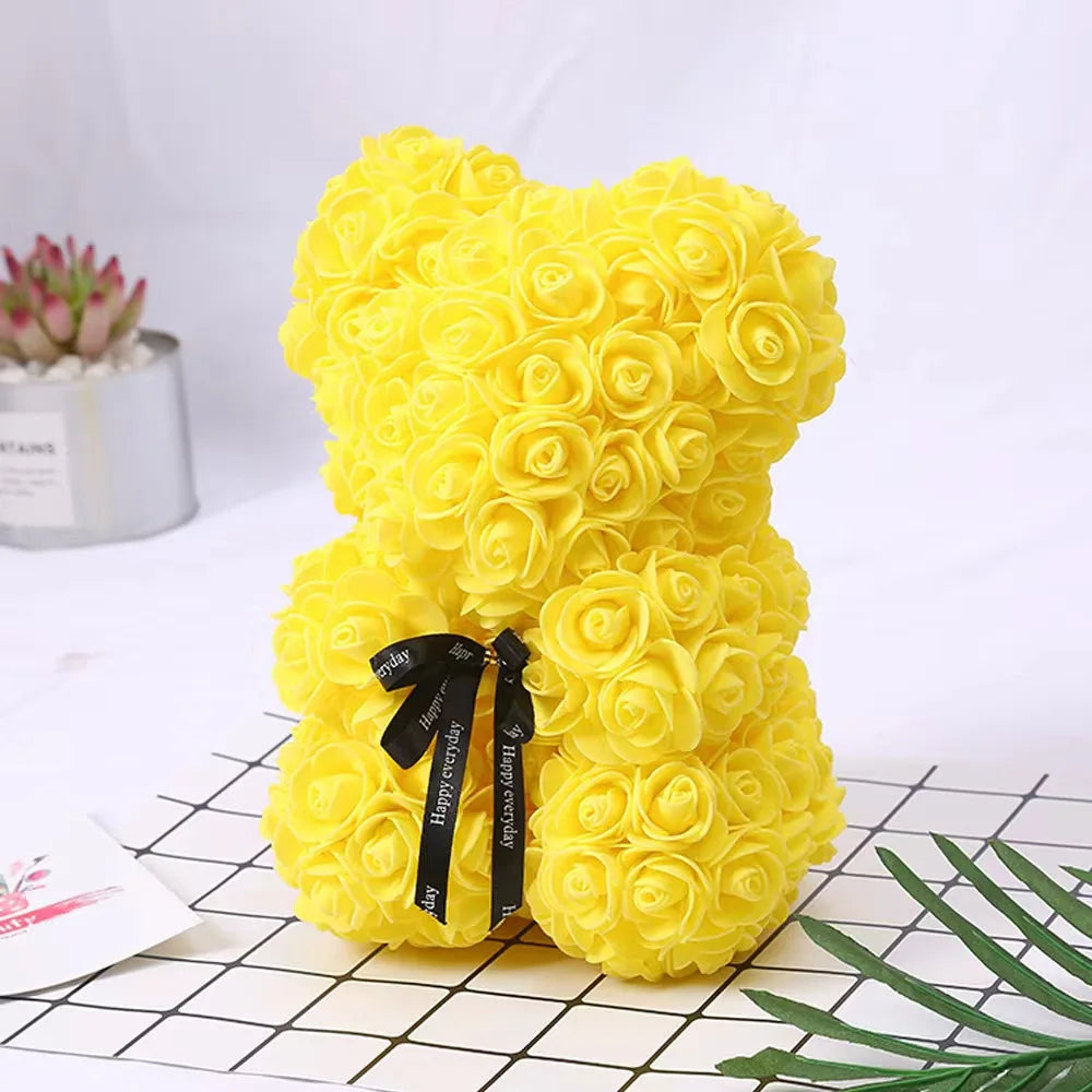 Eternal Rose Bear – Romantic Flower Teddy Gift