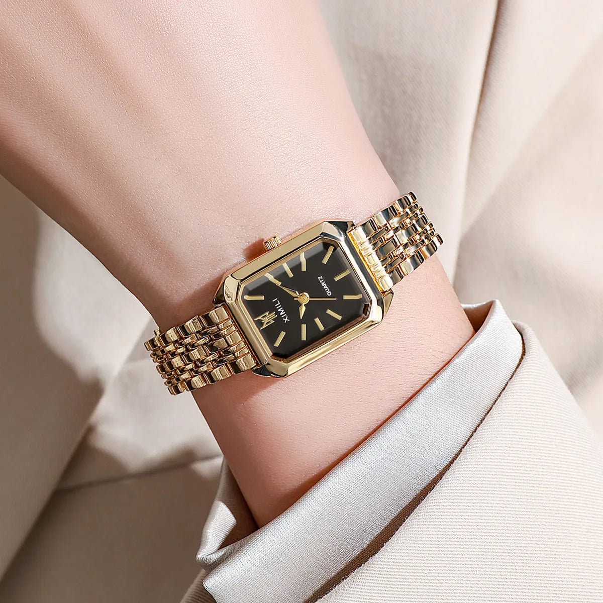 GoldSquare Elite – Women’s Luxury Timepiece