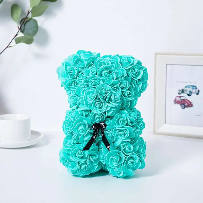 Eternal Rose Bear – Romantic Flower Teddy Gift