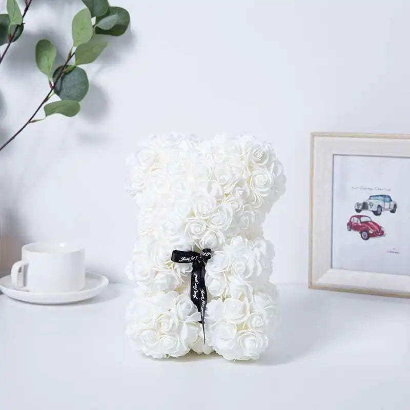 Eternal Rose Bear – Romantic Flower Teddy Gift