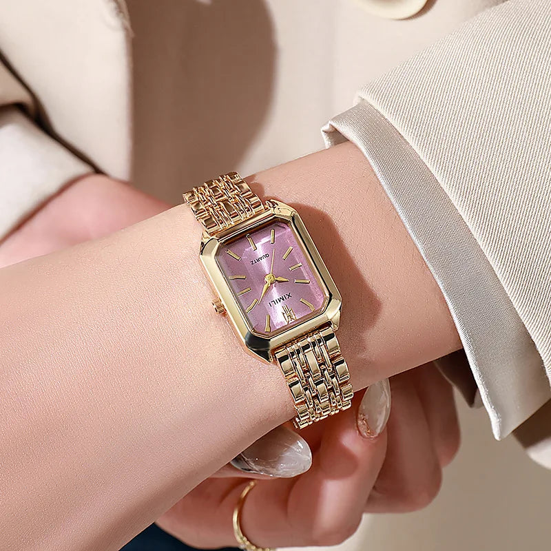GoldSquare Elite – Women’s Luxury Timepiece